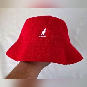 Kangol Bermuda Bucket Hat K3050ST Authentic Scarlet Red Size Small Adult Unisex